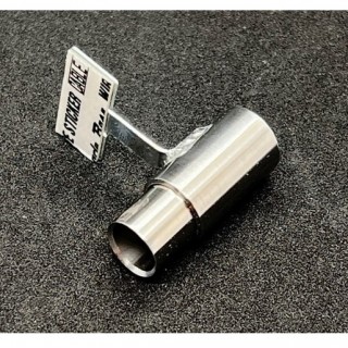スタンダードステンレスマフラー/シングル/6φ/砲弾加工 [STD-S-6CB-15]