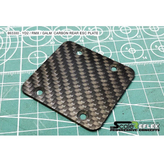 Scale Reflex REAR CARBON ESC PLATE(RMX/YD2) [863300]