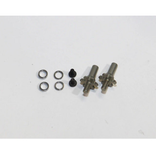 Shark - Hard Anodized Adjustable(5-8mm) Flont Hex Hub Axle Set [RR-220]
