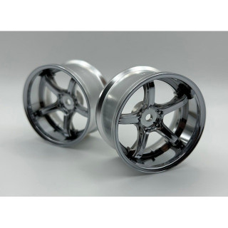 WORK EMOTION T5R 2P WHEEL DEEP CONCAVE Super high traction type off6 Chrome 2本 [LWS-0706C]