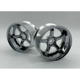 WORK EMOTION T5R 2P WHEEL DEEP CONCAVE Super high traction type off8 Chrome 2本 [LWS-0708C]