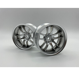 WORK EMOTION CR3P DEEP RIM OFF8 Matte Chrome 2pcs [LW-0608MCa]