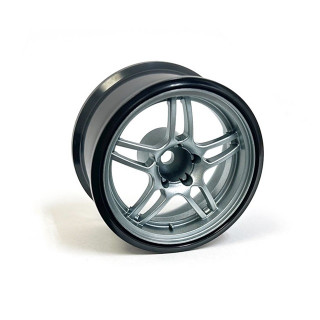 Real Inch Model Wheels Type-33R 26mm PSilver +5 2pcs [RIM-33R-PR5]