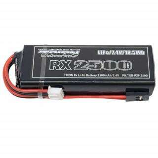Rx Li-Po 2500mAh/7.4V受信機用平型バッテリー [TGB-RXH2500]