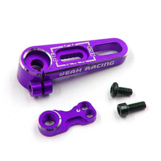 アルミアジャスタブルサーボホーン パープル 15.5mm to 20mm (0.5mm step) [YA-0737PP]