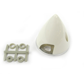 3ブレード用アルミバックスピンナー82ｍｍ（白） [CAS-43305]