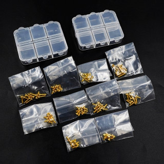 M2スクリューアソートセット(100pcs)Mini Box付 ステンレススチールゴールドメッキ [SSS-100GD]