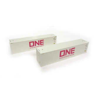 40フィート ハイキューブコンテナ ONE(グレー) 2個入 [23-580B]