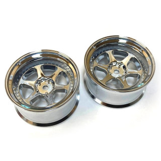 WORK MEISTER L1 スーパーハイトラクションタイプ offset 6 クローム 2個入 [LWS-0506Ca]