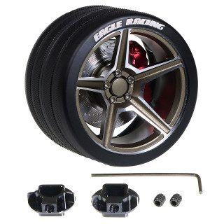 SPメタルグリップステアリングホイル 5スポーク(BZ) [EG-3957-5S-BZ]