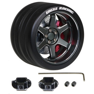 SPメタルグリップステアリングホイル 6スポーク(GU) [EG-3957-6S-GU]