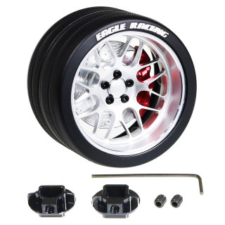 SPメタルグリップステアリングホイル BBS 8Yスポーク(SI) [EG-3957-BBS8Y-SI]