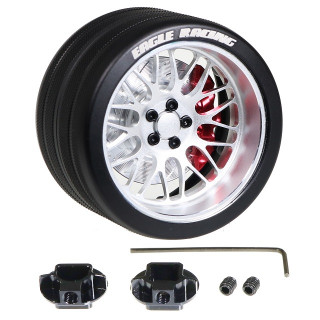 SPメタルグリップステアリングホイル BBS 10Yスポーク(SI) [EG-3957-BBS10Y-SI]