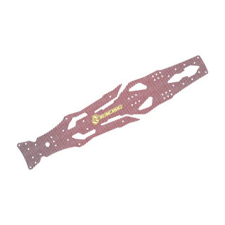 D6用 カーボングラファイトメインシャーシ レッド [SAK-D603GA/RE]
