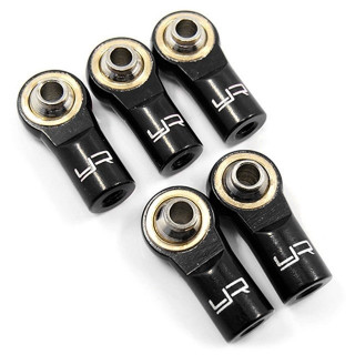 アルミ M3ロッドエンド ブラック 5pcs [YA-0550BK]