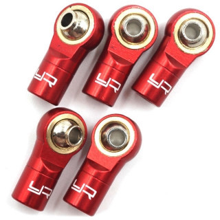 アルミ リバーススレッド M3ロッドエンド レッド 5pcs [YA-0572RD]