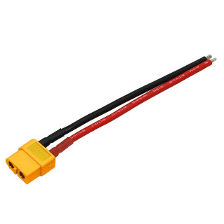 XT-60コネクター16AWG10cm付 メス1pc AMASS [EG-3927-60U-16W-F]