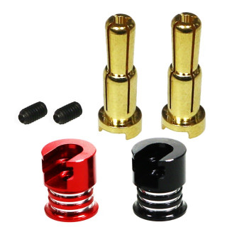 ヨーロピアンコネクター4&5mm(オスx2) ステップヒートシンクキャップ付 [EG-3732CAP2-45]