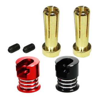 ヨーロピアンコネクター5mm(オスx2) ステップヒートシンクキャップ付 [EG-3732CAP2-5]