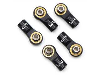 アルミ リバーススレッド M3ロッドエンド ブラック 5pcs [YA-0572BK]