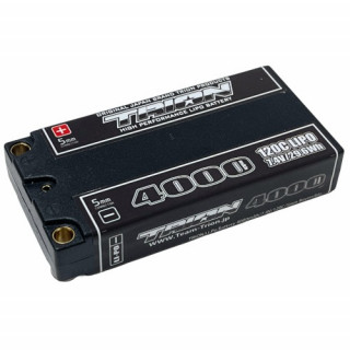 4000mAh/7.4V/120C/5mmReversible/1SサイズLi-Po [TGB-4000LV5M]