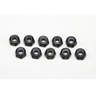 M3x3.0mmナイロンロックナット(黒/薄型) 10ケ入 [ZC-N3L3]