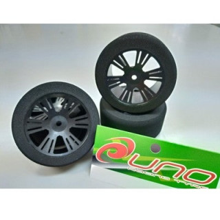 1/10カーボンホイル接着済タイヤUNO V2 R37(65mm径) [UN10137C65#2]