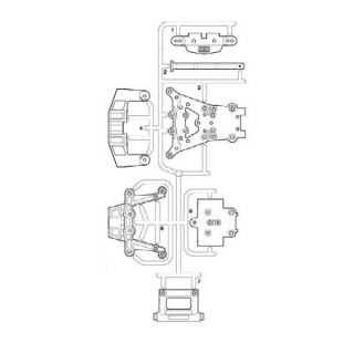 DT-04 Mパーツ 黒 ※アフターパーツ※ [19115594]