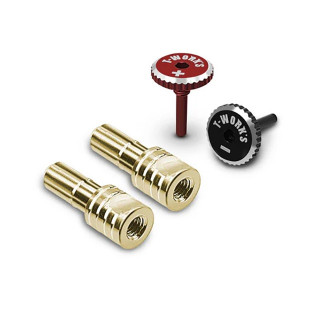 クイックロックバッテリーコネクター4mm(赤/黒) [EA-042-4-RB]