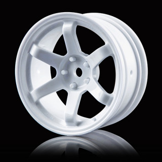 WhiteTE37hightractionwheel(+7) 2ケ入り [ABC-832302W]