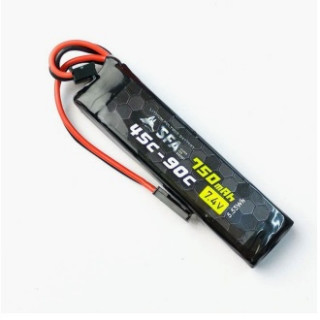7.4V750mAh45-90C ウルトラショートスリム(BECコネクタ) [SA-B040B]