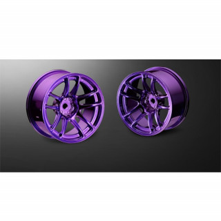 VALINO N820S ホイール R-SPEC 26mm BBメッキパープル/OFF+7 2pcs [BB-RW-018]