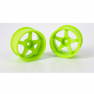 VALINO GV117D ホイール R-SPEC 26mm ライムイエロー/OFF+7 2pcs [BB-RW-027]