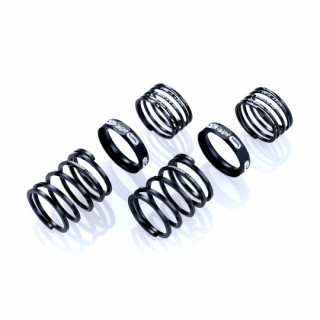 4Edge ツインスプリング 1.2-2060(線径□1.2/6.0巻/自由長20mm HSP付/2pcs/ブラック) [OD4009]