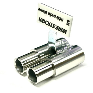 スタンダードステンレスマフラー/並列デュアル/8φ/15mm/砲弾加工 [STD-D-8CB-15]