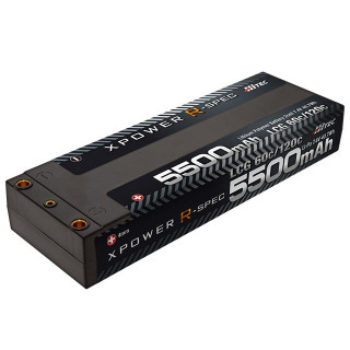 【限定特価】 Li-Po 7.4V 5500mAh LCG 60C/120C [XPR5500-LCG+]