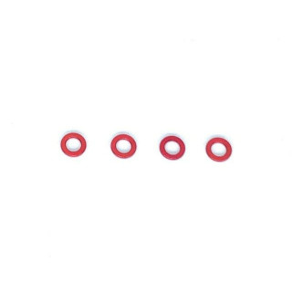 M3アルミポスト用カラー0.5t (外径5mm/4pcs) レッド [SGE-5005R]