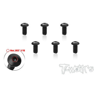 ボタンヘッドスクリュー(4-40x1/4インチ/6本入) [SS-440B-14]