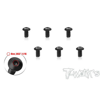 ボタンヘッドスクリュー(4-40x3/16インチ/6本入) [SS-440B-316]