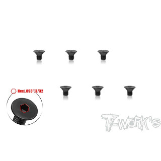 フラットヘッドスクリュー(8-32x1/2インチ/6本入) [SS-832C-14]