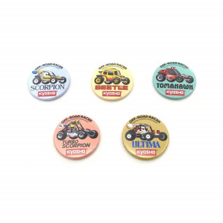 ビンテージバギー缶バッチ 2WDシリーズ詰め合わせ(5種) [87525]