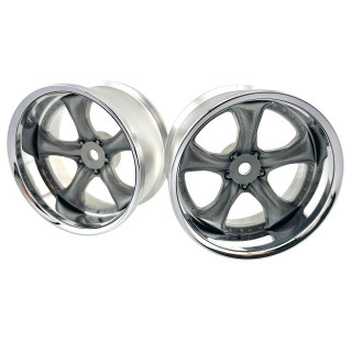 WORK VS KF# WHEEL STANDARD RIM off 6 Chrome Gray Metalic 2 [LW-0906CGM]