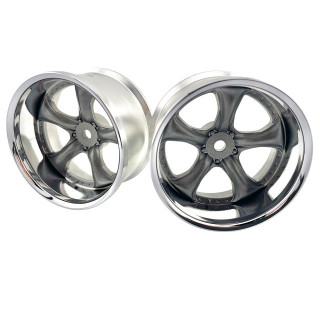 WORK VS KF# WHEEL DEEP RIM off 8 Chrome Gray Metalic2本入 [LW-0908CGM]