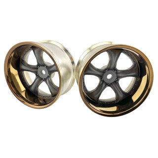 WORK VS KF# WHEEL STANDARD RIM off 6 Bronze Gray Metalic 2pcs [LW-0906BGM]