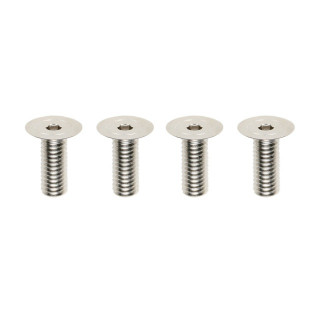 MS2.0 アルミシャーシ用 高精度切削 FH ソケットスクリュー120度 M3×8mm(4本入) [ZC-F38SH]
