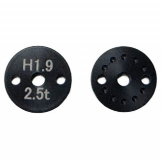 とりおんシャフト用穴空きピストンφ1.9mmx2穴 2.5mm厚 MUGENバギー用 [TE-25192MG]