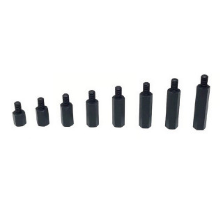 六角延長カラーステンレスマットブラック10mm2本入 [TP-69010]