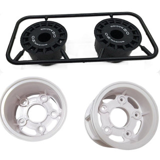 ホイールセット OZ黒 WR02CB用 1台分 [WR02CB-SET1]