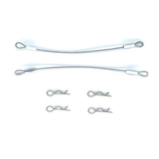 ワイヤー付ボディピン ワイヤー長100mm(シルバー) [SGF-100S2]