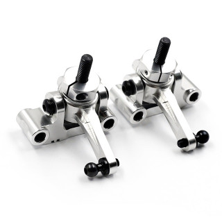 スーパーアスチュート 六角ハブ仕様アルミフロントアップライトセット [XS-TA29198SV]